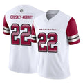STECN W.Commanders #22 Jacory Croskey-Merritt Player White Vapor F.U.S.E. Limited Stitched Jerseys