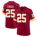 STECN W.Commanders #25 Nick Cross Player Burgundy Game Home Stitched Jerseys