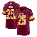STECN W.Commanders #25 Nick Cross Player Burgundy Home Game Stitched Jerseys