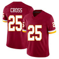 STECN W.Commanders #25 Nick Cross Player Burgundy Limited Team Vapor F.U.S.E. Home Game Stitched Jerseys