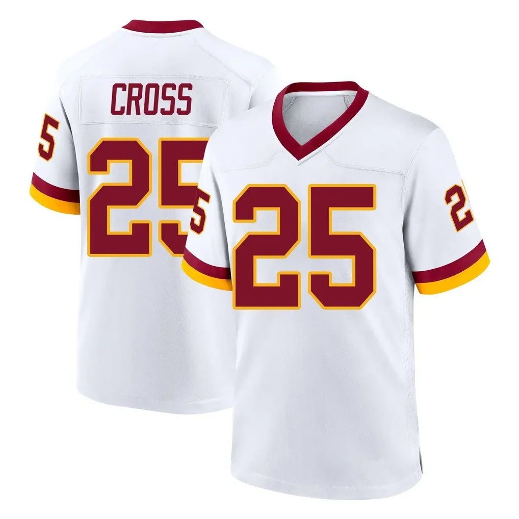 STECN W.Commanders #25 Nick Cross Player White Home Game Stitched Jerseys