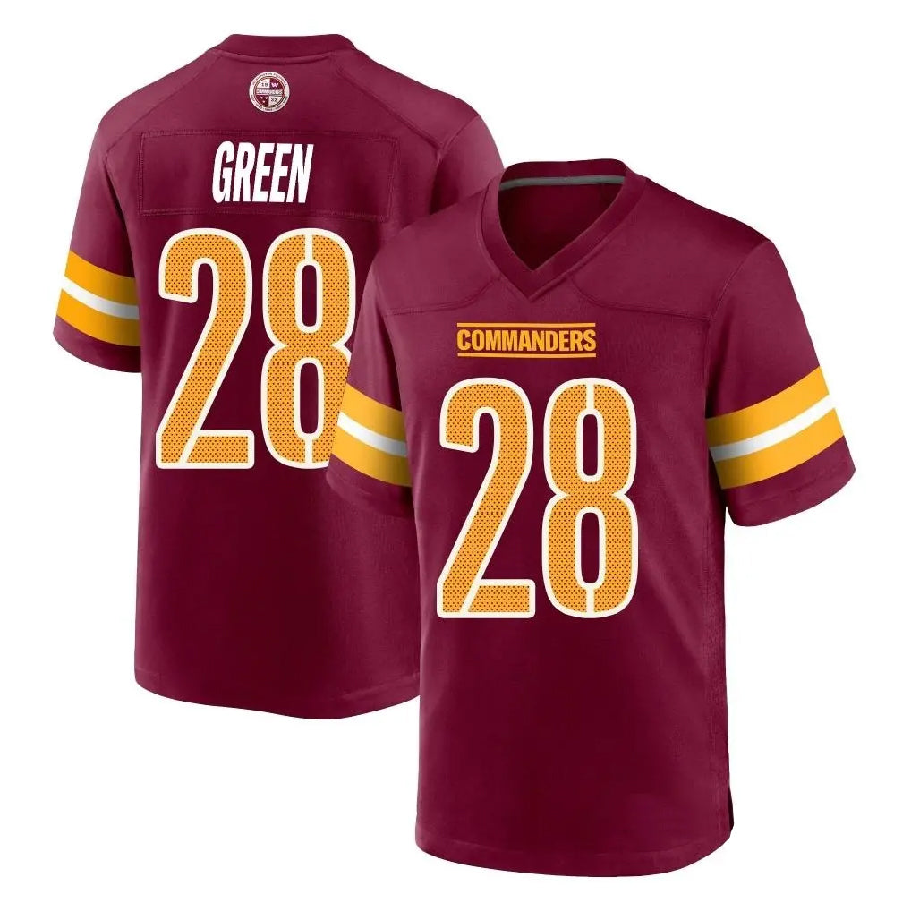 STECN W.Commanders #28 Darrell Green Player Burgundy Home Game Stitched Jerseys