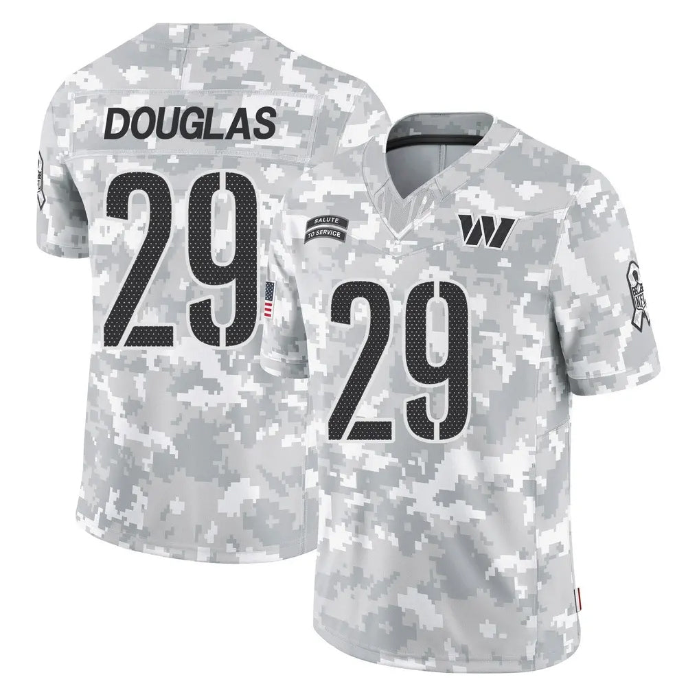 STECN W.Commanders #29 Rasul Douglas Player Arctic Camo Limited Salute To Service Home Game Stitched Jerseys