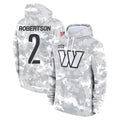 STECN W.Commanders #2 Amik Robertson Player Arctic Camo Limited Salute to Service Pullover Hoodies Game Stitched Jerseys