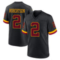 STECN W.Commanders #2 Amik Robertson Player Black Limited Home Game Stitched Jerseys
