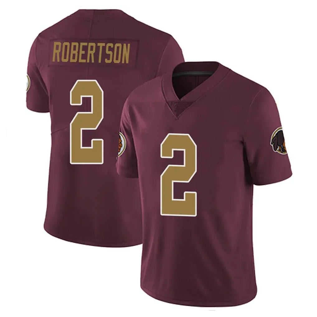 STECN W.Commanders #2 Amik Robertson Player Burgundy Alternate Vapor Untouchable Home Game Stitched Jerseys