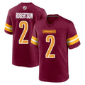 STECN W.Commanders #2 Amik Robertson Player Burgundy Home Game Stitched Jerseys