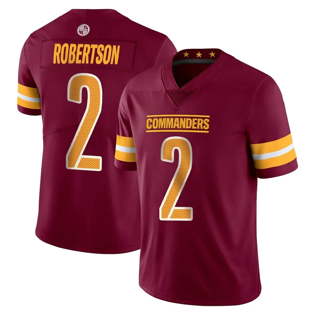 STECN W.Commanders #2 Amik Robertson Player Burgundy Limited Vapor Home Game Stitched Jerseys