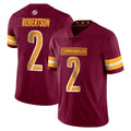 STECN W.Commanders #2 Amik Robertson Player Burgundy Limited Vapor Home Game Stitched Jerseys