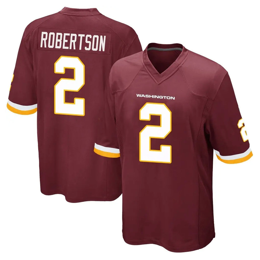 STECN W.Commanders #2 Amik Robertson Player Burgundy Team Color Home Game Stitched Jerseys