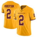 STECN W.Commanders #2 Amik Robertson Player Gold Limited Color Rush Home Game Stitched Jerseys