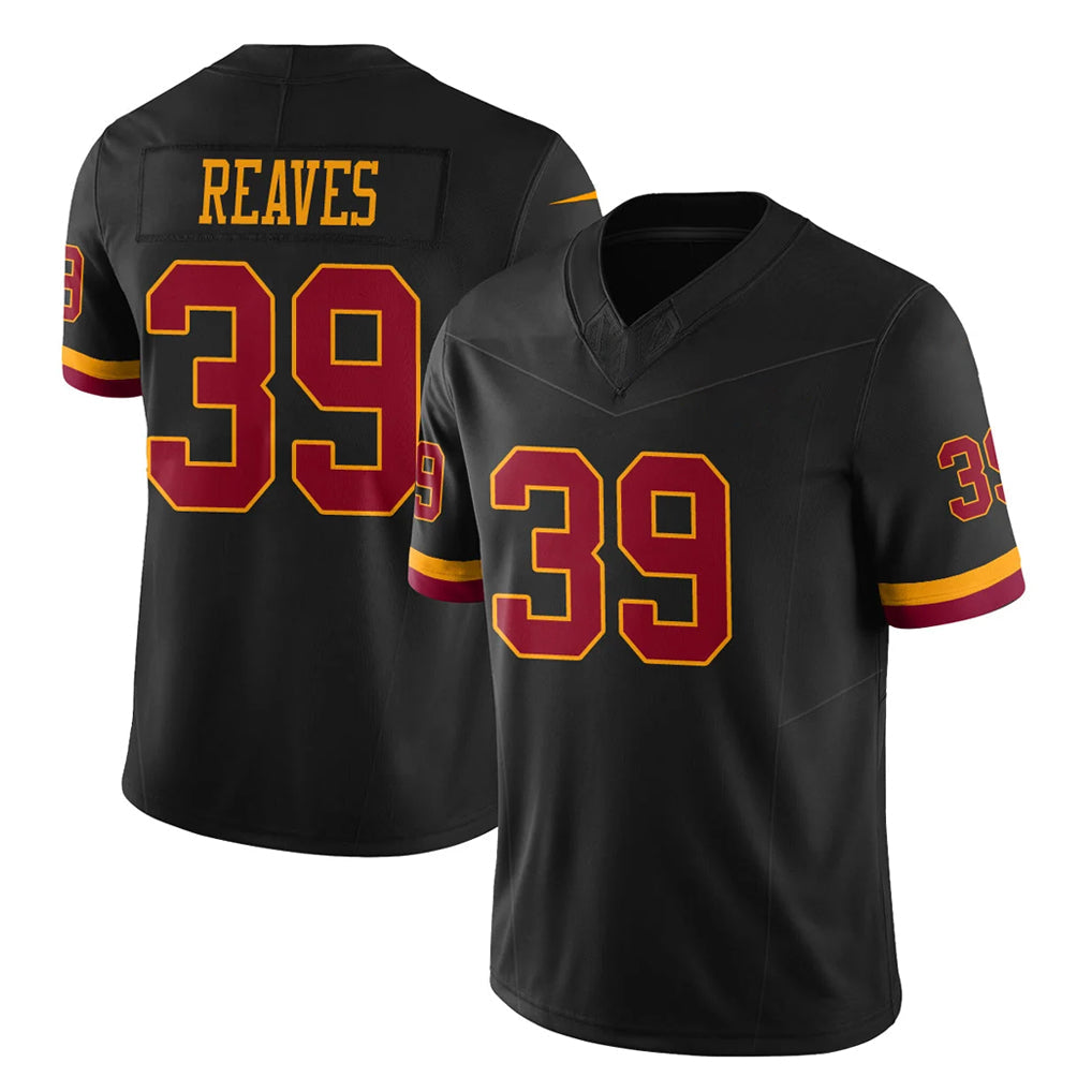 STECN W.Commanders #39 Jeremy Reaves Player Black Limited Vapor Home Game Stitched Jerseys