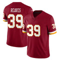 STECN W.Commanders #39 Jeremy Reaves Player Burgundy Limited Team Vapor F.U.S.E. Home Game Stitched Jerseys