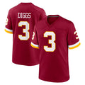 STECN W.Commanders #3 Stefon Diggs Player Burgundy Game Home Stitched Jerseys