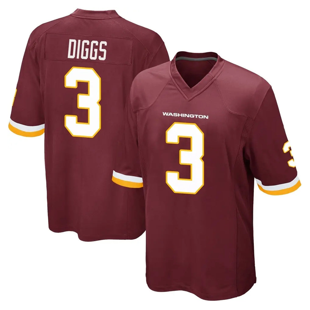 STECN W.Commanders #3 Stefon Diggs Player Burgundy Team Color Home Game Stitched Jerseys