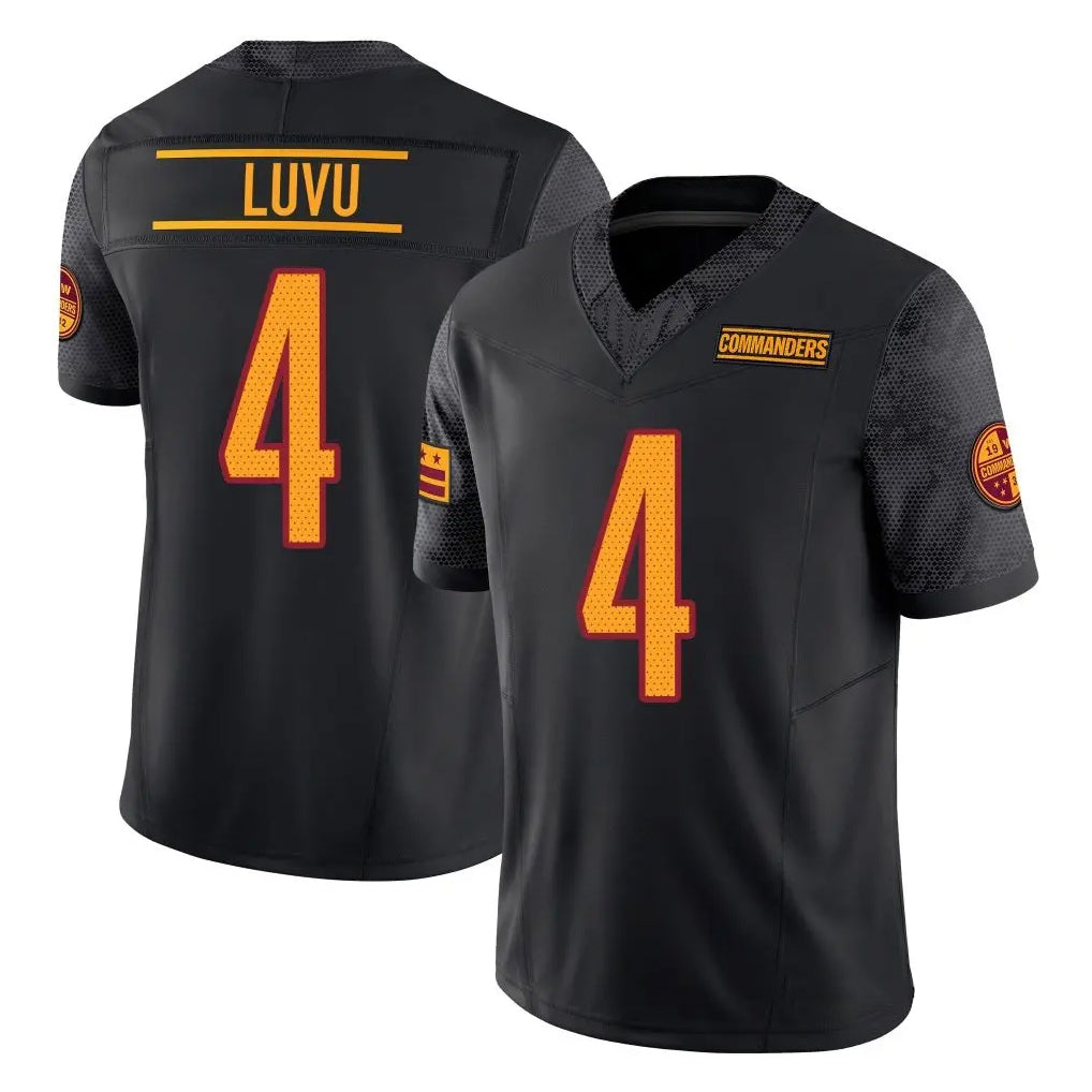 STECN W.Commanders #4 Frankie Luvu Player Black Vapor F.U.S.E. Limited Stitched Jerseys