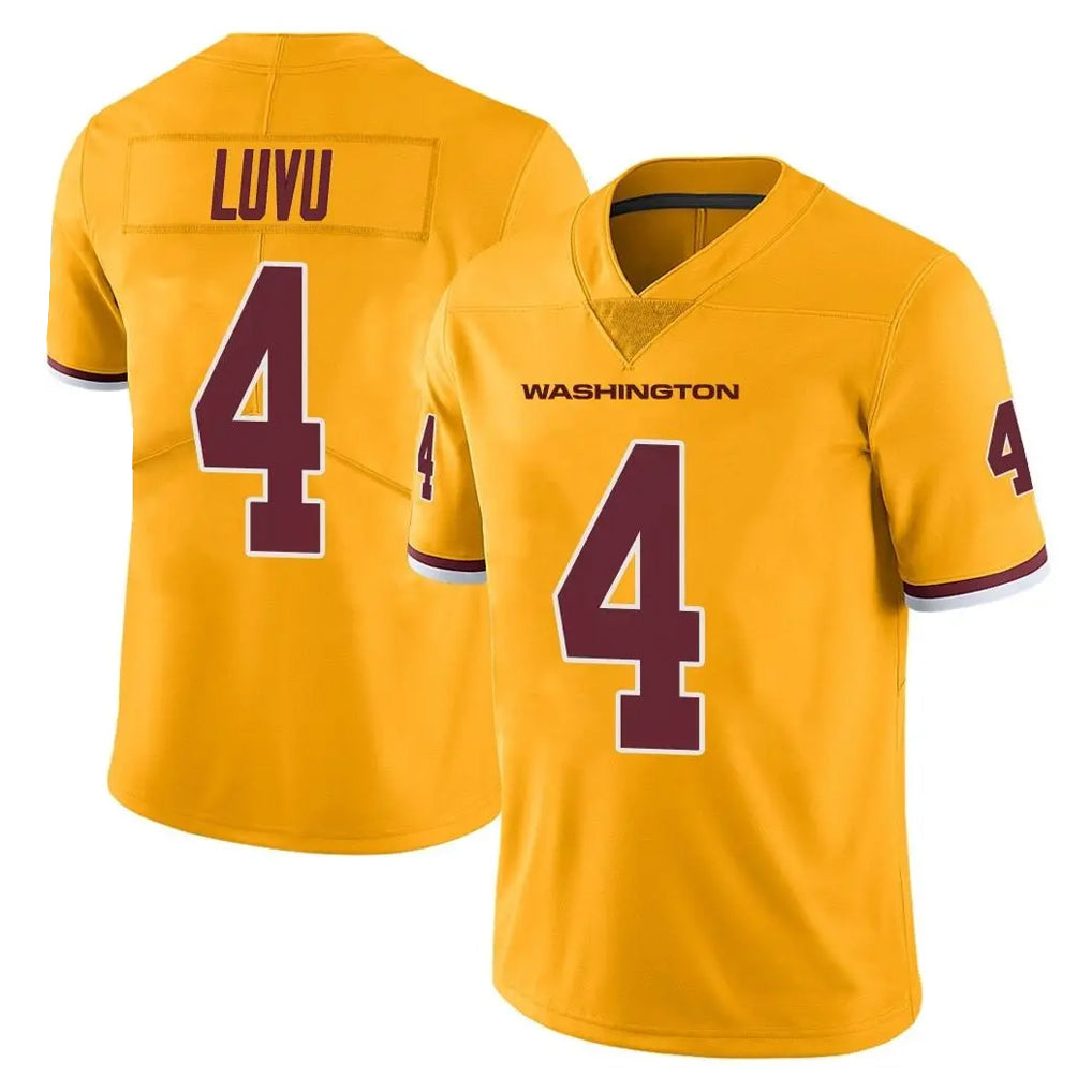 STECN W.Commanders #4 Frankie Luvu Player Gold Vapor Limited Stitched Jerseys