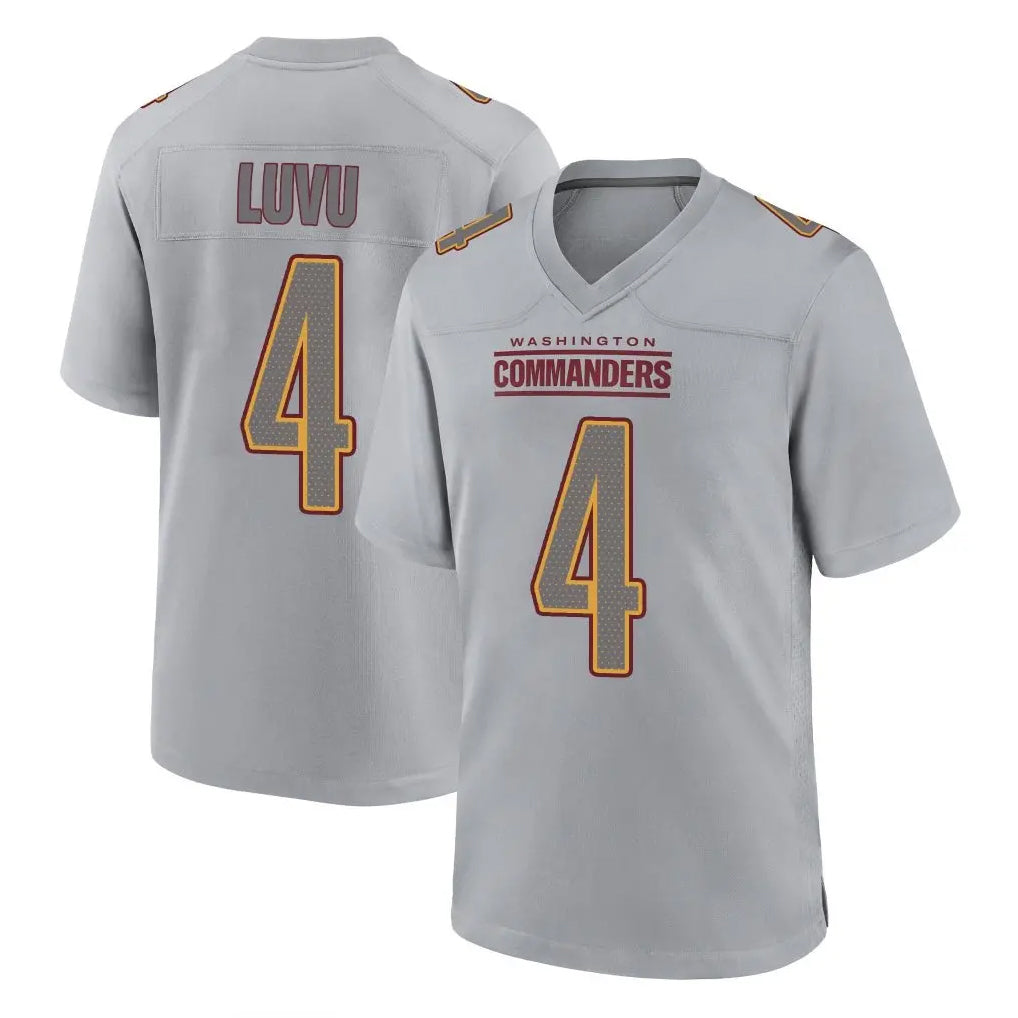 STECN W.Commanders #4 Frankie Luvu Player Gray Atmosphere Fashion Home Game Stitched Jerseys