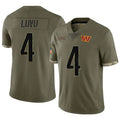STECN W.Commanders #4 Frankie Luvu Player White Game Football Jersey