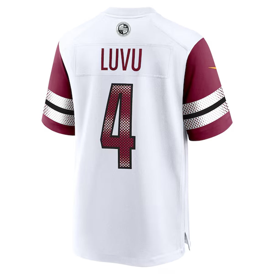STECN W.Commanders #4 Frankie Luvu Player White Home Game Football Jerseys