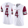 STECN W.Commanders #4 Frankie Luvu Player White Limited Vapor Home Game Stitched Jerseys