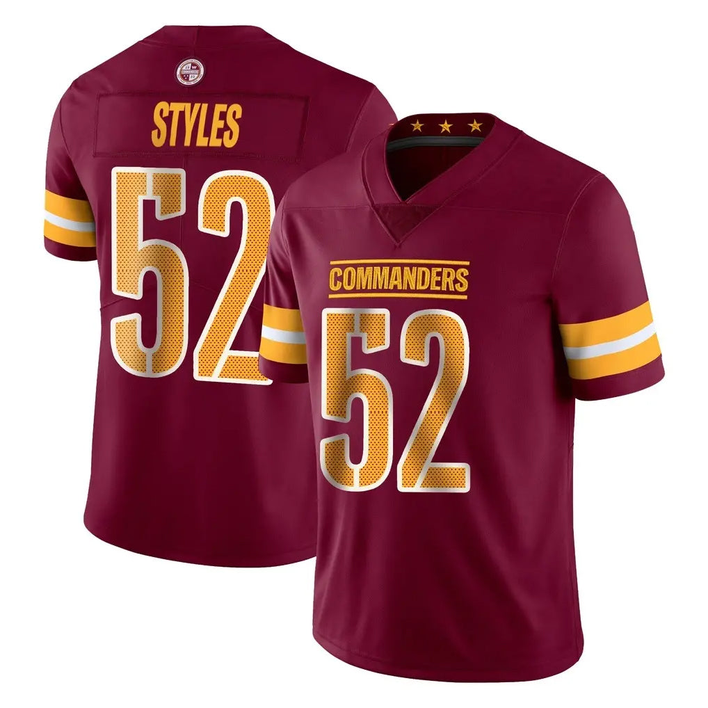 STECN W.Commanders #52 Sonny Styles Player Burgundy Limited Vapor Home Game Stitched Jerseys