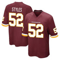 STECN W.Commanders #52 Sonny Styles Player Burgundy Team Color Home Game Stitched Jerseys