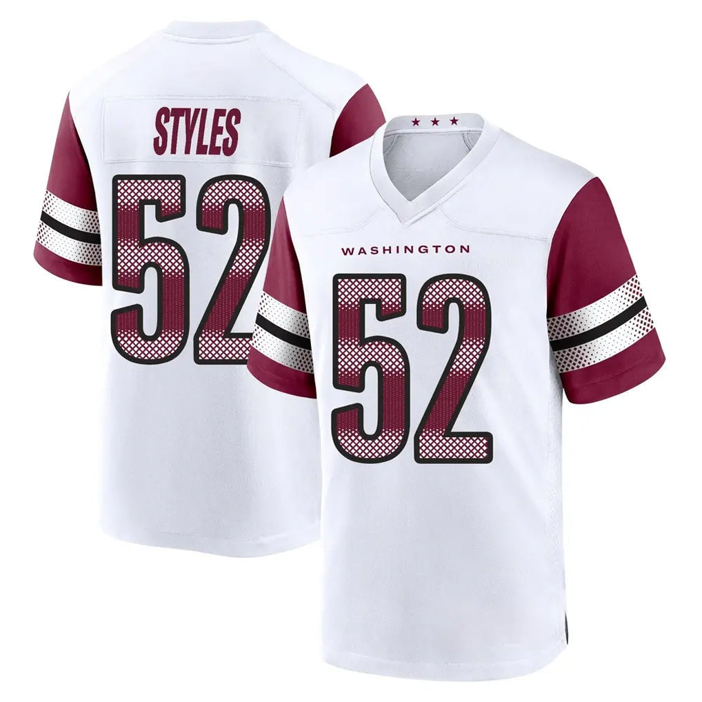 STECN W.Commanders #52 Sonny Styles Player White Game Home Stitched Jerseys