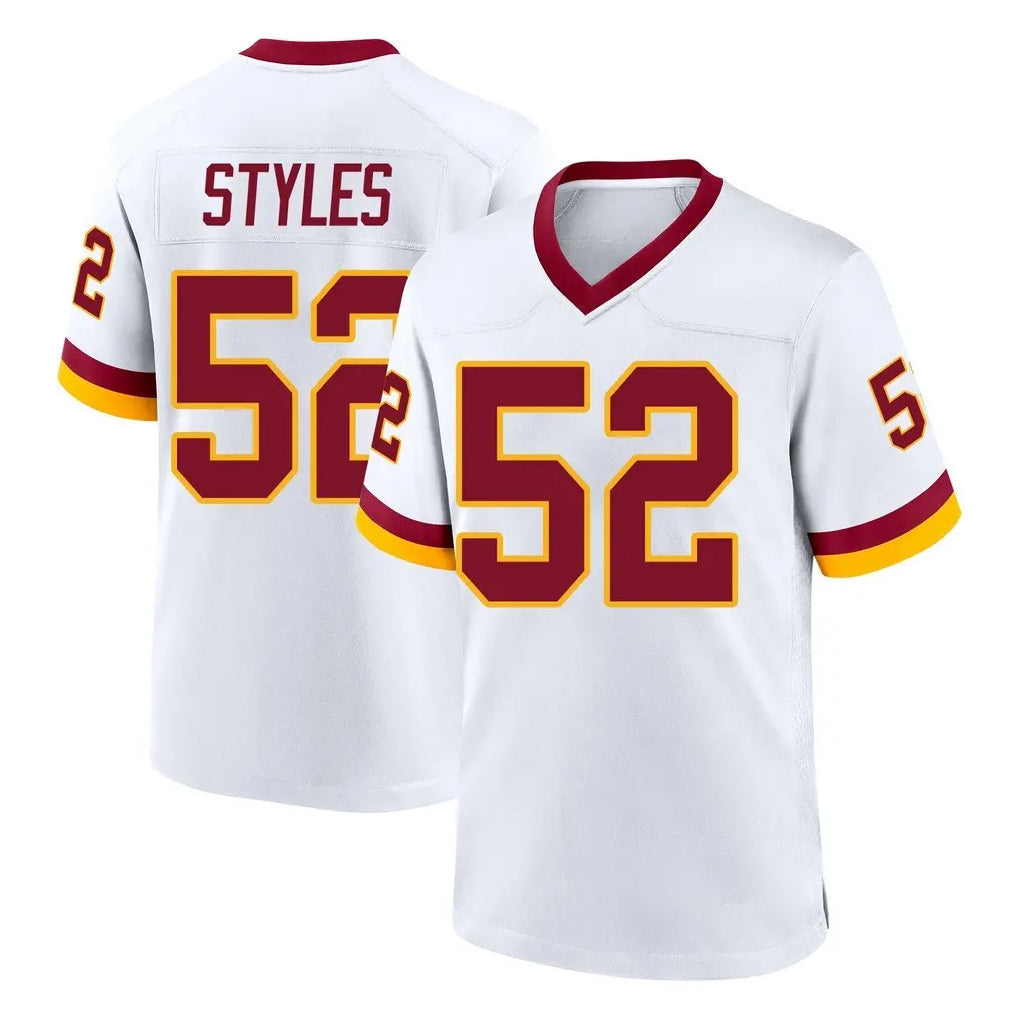 STECN W.Commanders #52 Sonny Styles Player White Home Game Stitched Jerseys