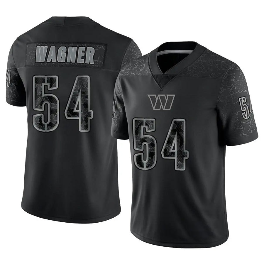 STECN W.Commanders #54 Bobby Wagner Player Black RFLCTV Limited Stitched Jerseys