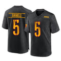 STECN W.Commanders #5 Jayden Daniels Player Black Home Game Stitched Jerseys