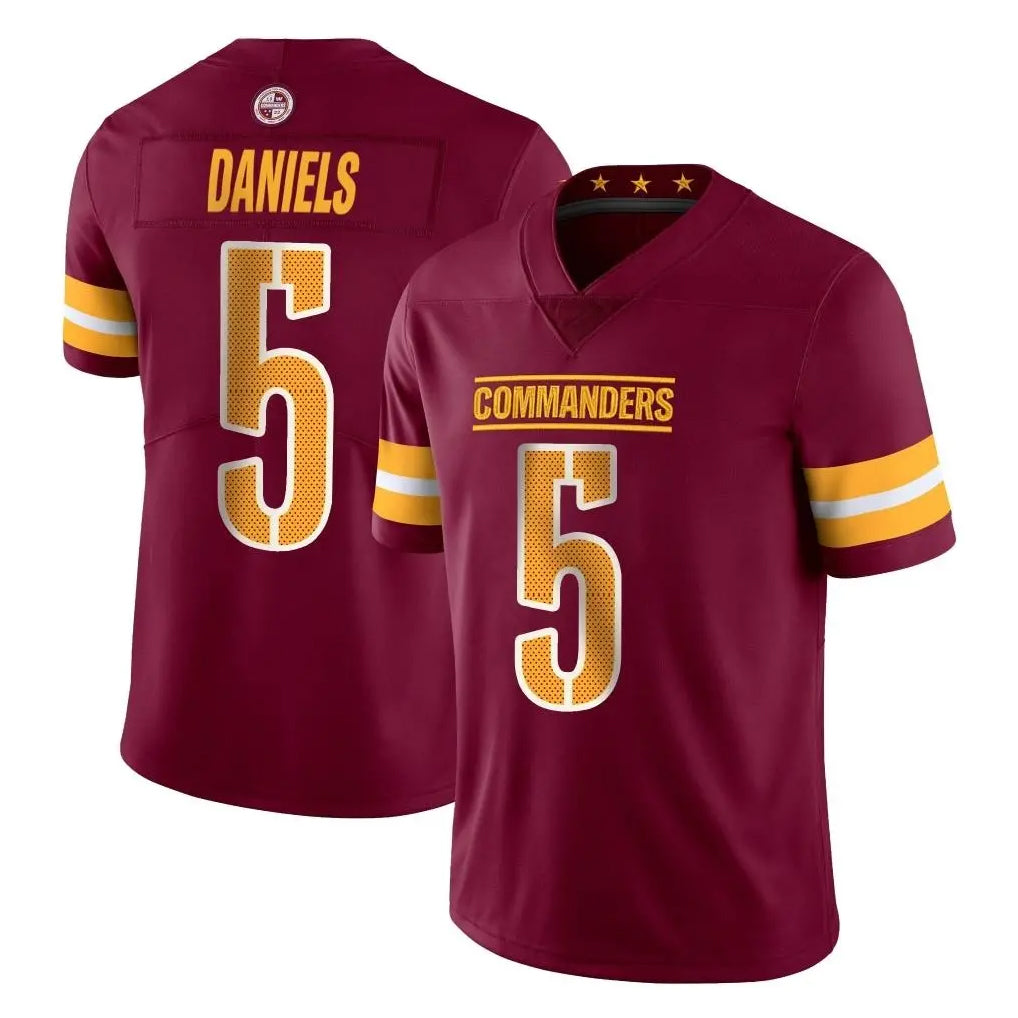 STECN W.Commanders #5 Jayden Daniels Player Burgundy Limited Vapor Home Game Stitched Jerseys