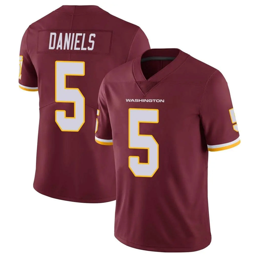 STECN W.Commanders #5 Jayden Daniels Player Burgundy Vapor Limited Stitched Jerseys
