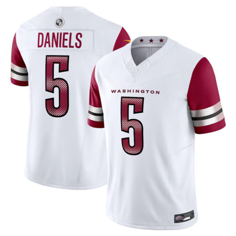 STECN W.Commanders #5 Jayden Daniels Player White Vapor F.U.S.E. Limited Stitched Jerseys