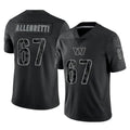 STECN W.Commanders #67 Nick Allegretti Player Black Limited Reflective Home Game Stitched Jerseys