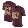 STECN W.Commanders #67 Nick Allegretti Player Burgundy Alternate Vapor Untouchable Home Game Stitched Jerseys