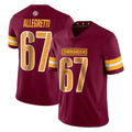 STECN W.Commanders #67 Nick Allegretti Player Burgundy Limited Vapor Home Game Stitched Jerseys
