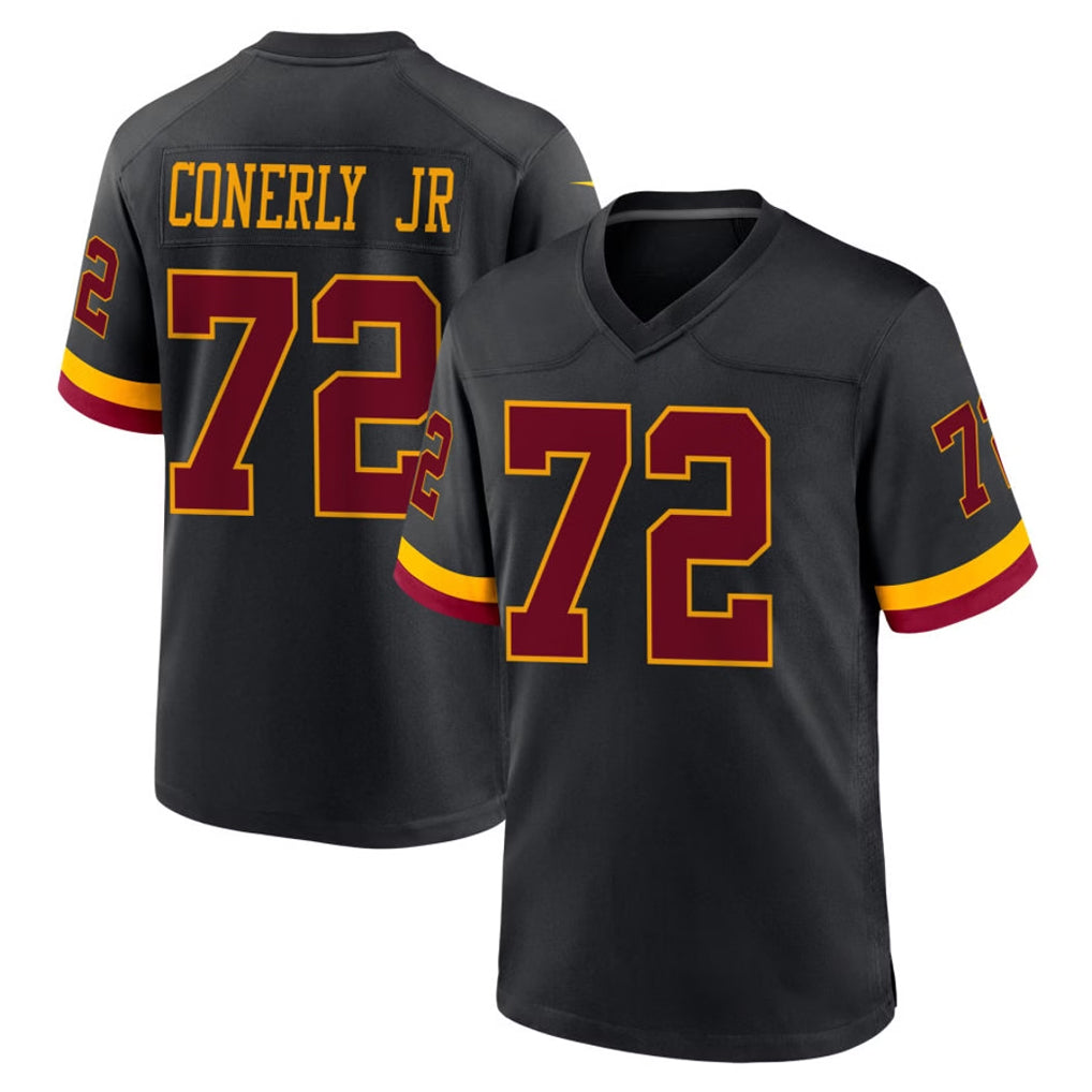 STECN W.Commanders #72 Josh Conerly Jr. Player Black Limited Home Game Stitched Jerseys