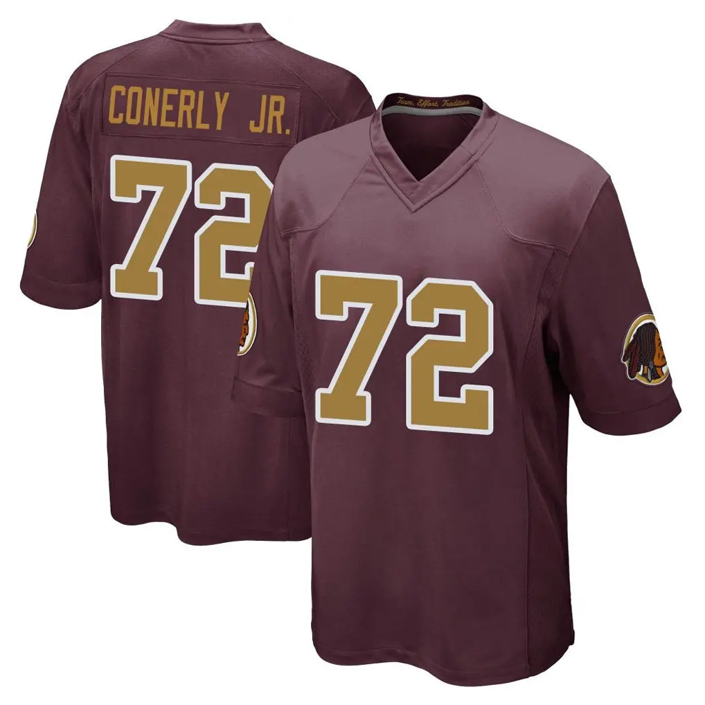 STECN W.Commanders #72 Josh Conerly Jr. Player Burgundy Alternate Home Game Stitched Jerseys