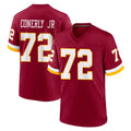 STECN W.Commanders #72 Josh Conerly Jr. Player Burgundy Game Home Stitched Jerseys