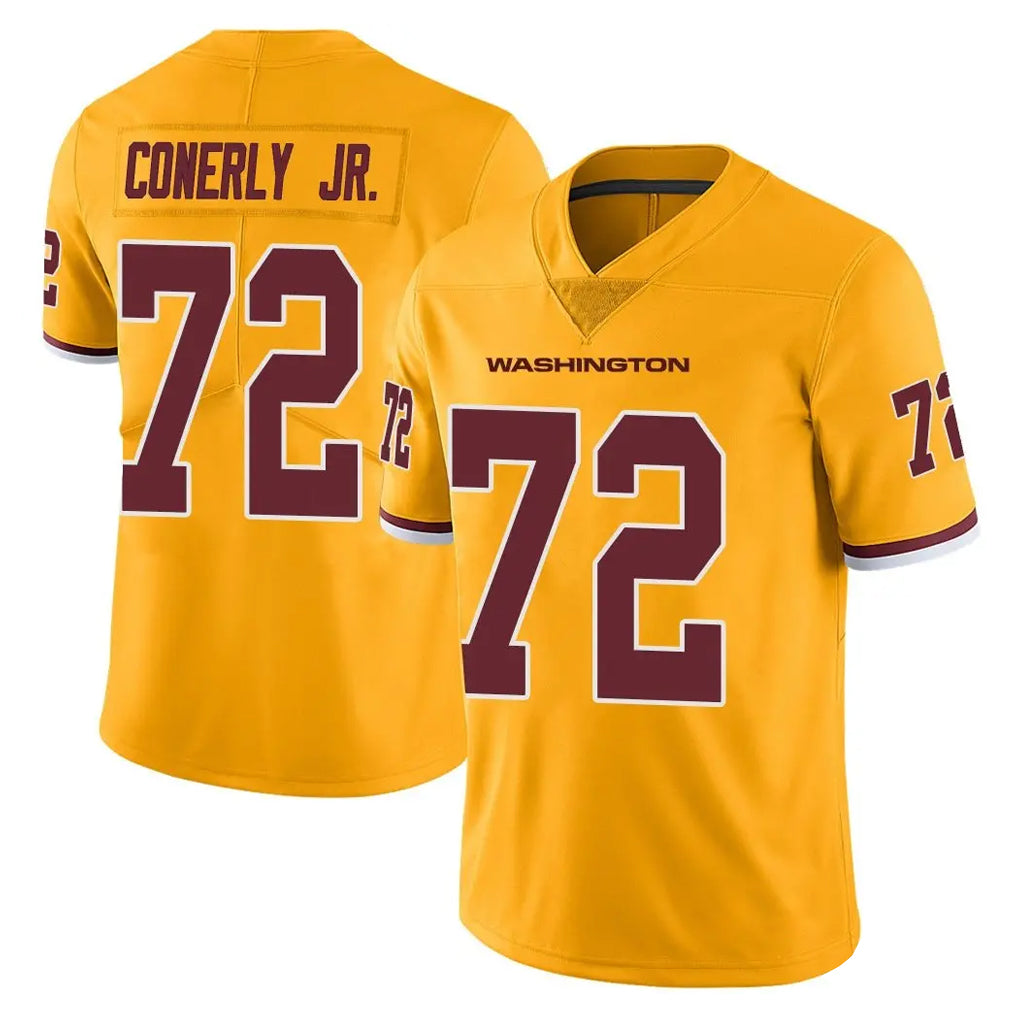 STECN W.Commanders #72 Josh Conerly Jr. Player Gold Limited Color Rush Home Game Stitched Jerseys