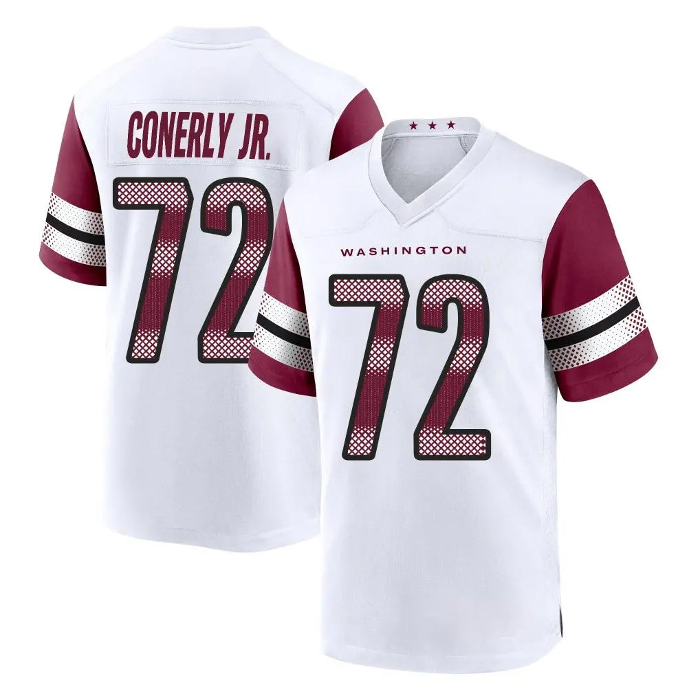 STECN W.Commanders #72 Josh Conerly Jr. Player White Game Home Stitched Jerseys