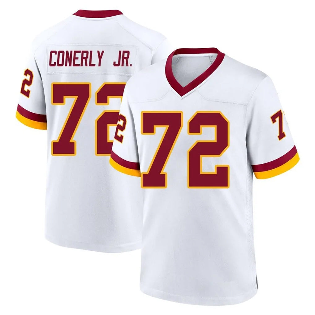 STECN W.Commanders #72 Josh Conerly Jr. Player White Home Game Stitched Jerseys