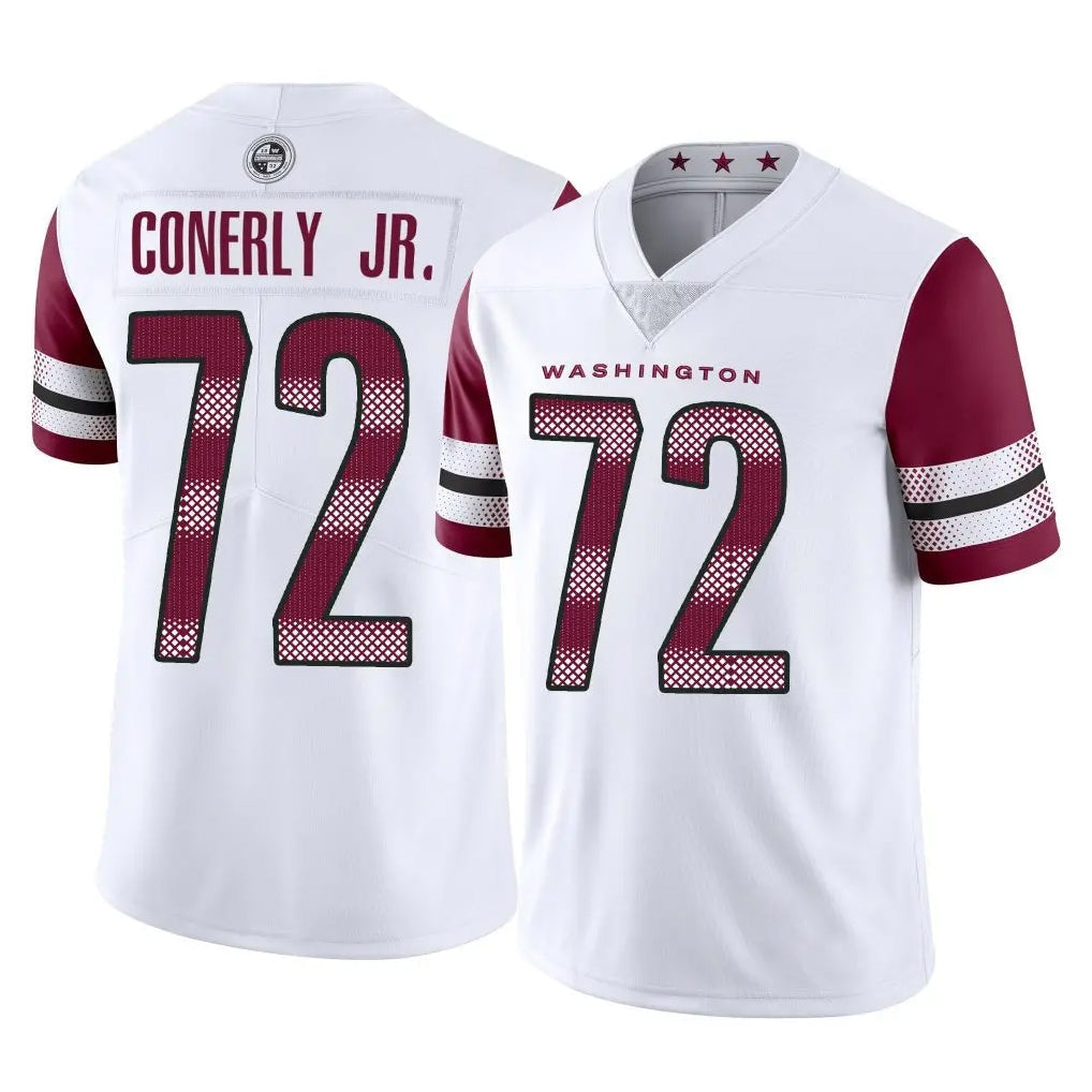 STECN W.Commanders #72 Josh Conerly Jr. Player White Limited Vapor Home Game Stitched Jerseys