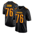 STECN W.Commanders #76 Sam Cosmi Player Black Carbon Fashion Home Game Stitched Jerseys