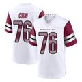 STECN W.Commanders #76 Sam Cosmi Player White Game Home Stitched Jerseys