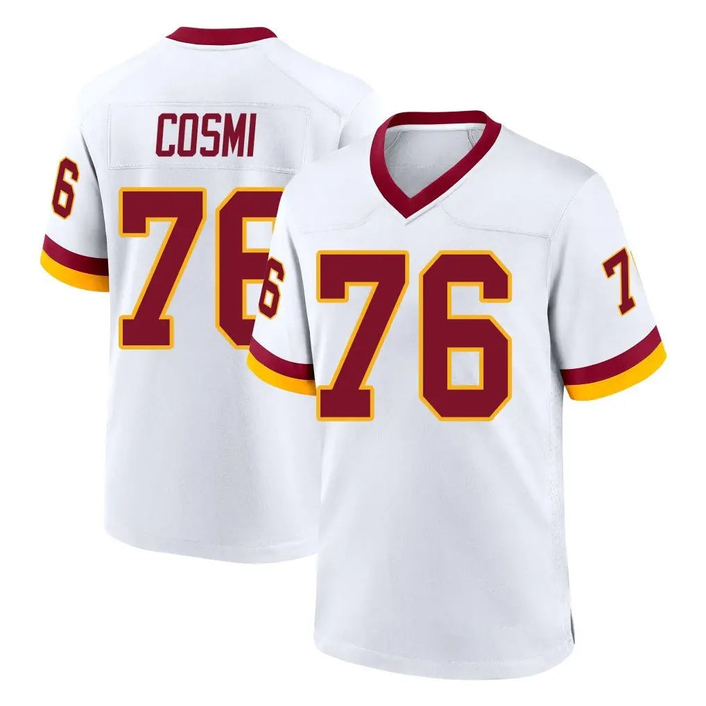 STECN W.Commanders #76 Sam Cosmi Player White Home Game Stitched Jerseys
