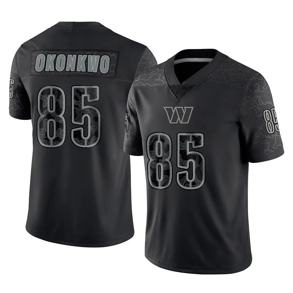 STECN W.Commanders #85 Chig Okonkwo Player Black Limited Reflective Home Game Stitched Jerseys