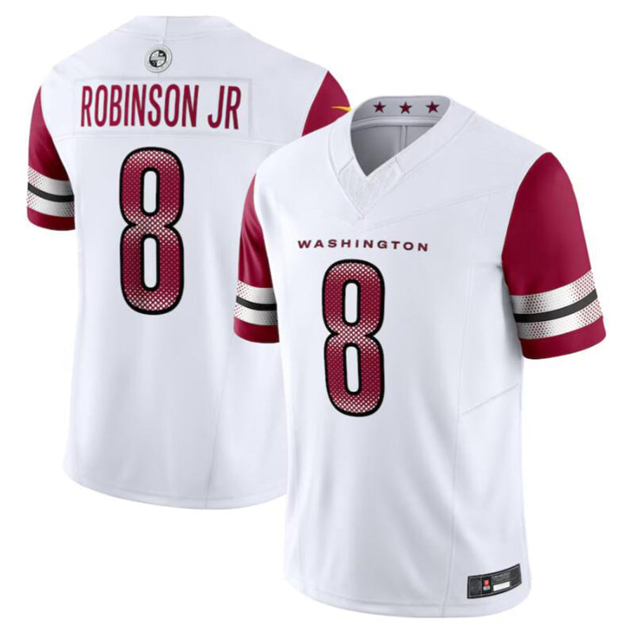 STECN W.Commanders #8 Brian Robinson Jr. White Vapor F.U.S.E. Limited American Stitched Jersey