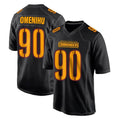 STECN W.Commanders #90 Charles Omenihu Player Black Carbon Fashion Home Game Stitched Jerseys